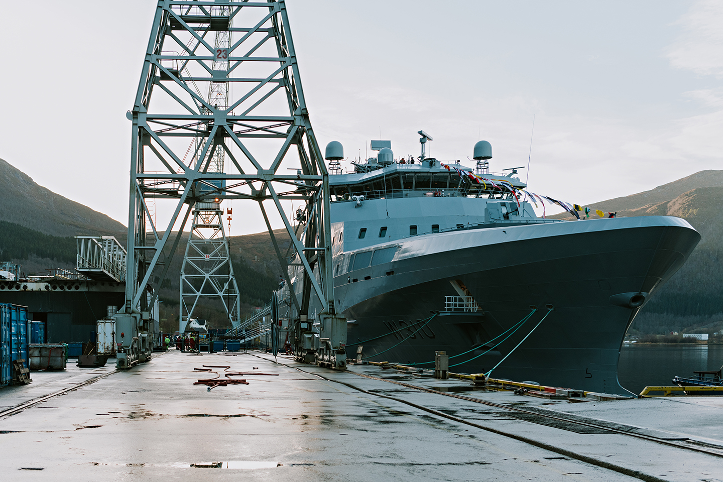 KV Jan Mayen at Vards yard