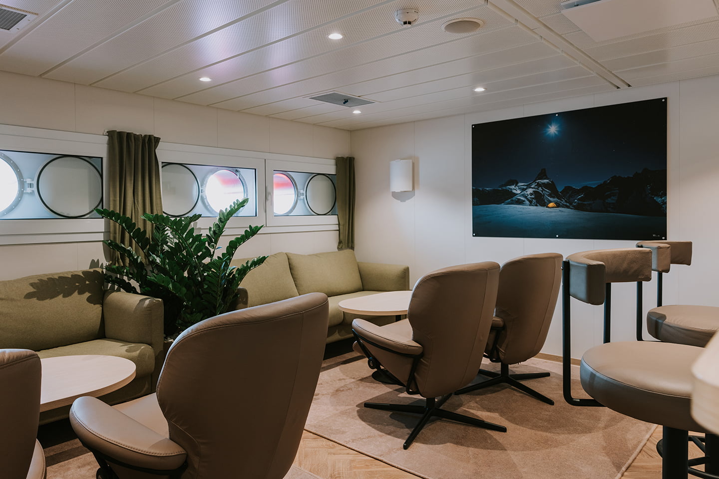 Stressless Rome recliners on board Nordwind Gale