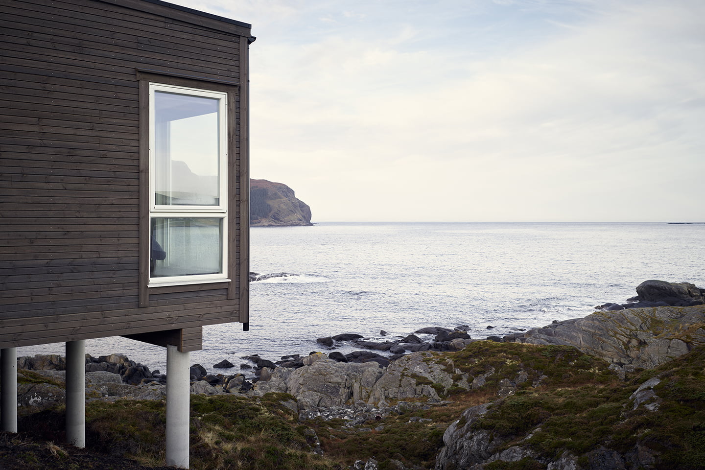 Exterior of Runde coastal cabins