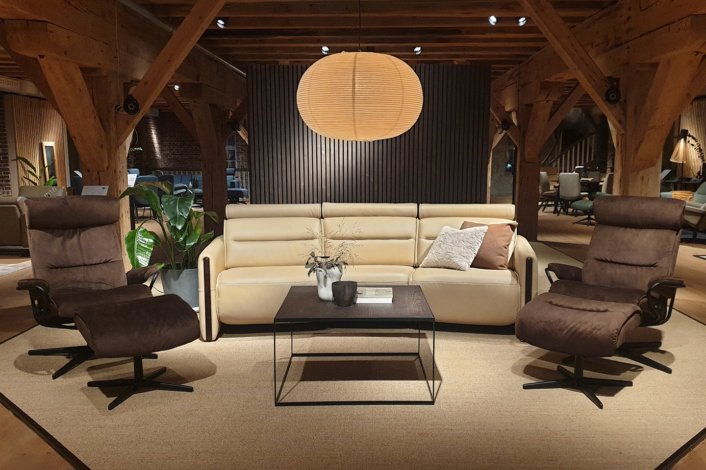 Furniture showroom at Ekornes Bua