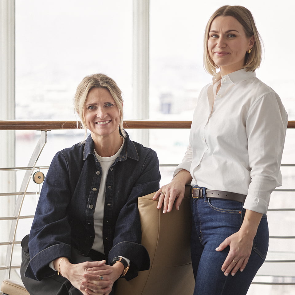 May-Linn Hårvik and Hanne Rensvik on board Hurtigruten