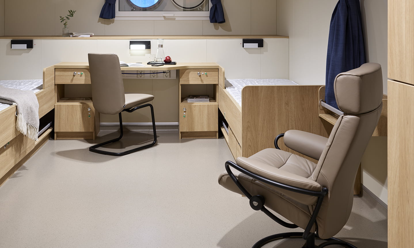 Stressless® furniture on board KV Jan Mayen
