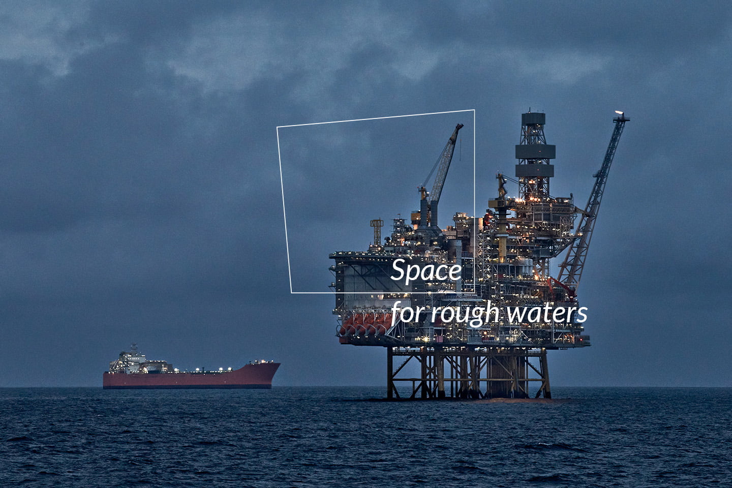 Offshore rig in the Northern Sea