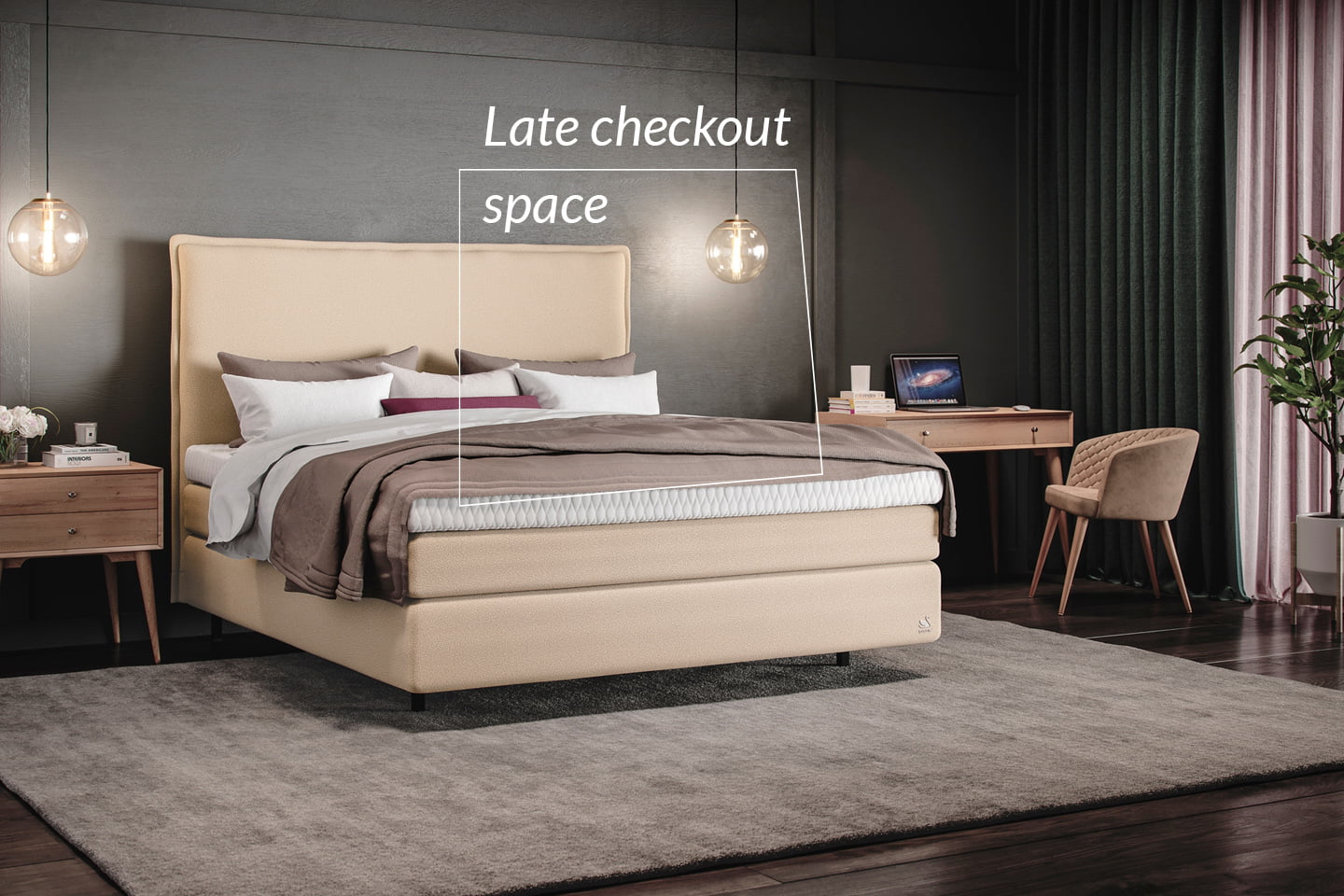 Svane Amelis Deluxe IntelliGel continental bed